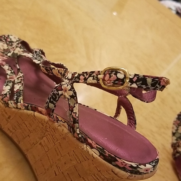 Women wedge sandals purple size 7 - Picture 4 of 4